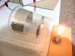 イオン風の実験の電源オフ